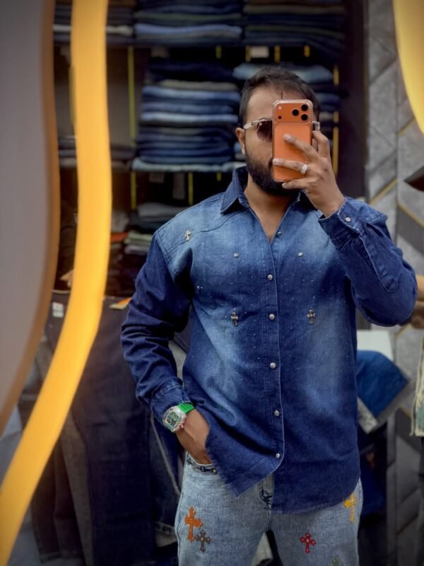 Men’s Premium Embellished Cotton Shirt