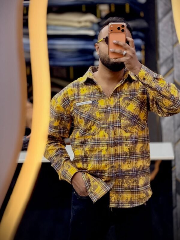 Men’s Premium Printed Check Shirt