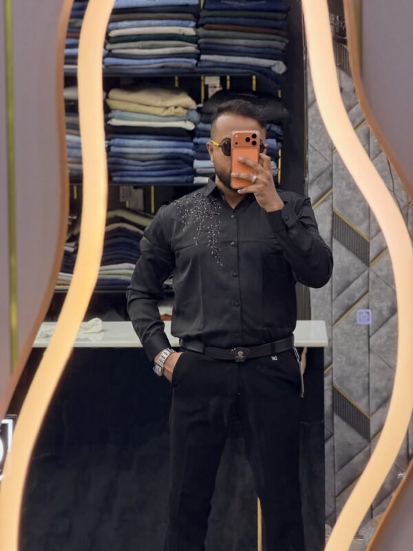 Men’s Premium Embroidered Party Wear Shirt