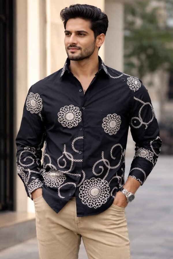 Men’s Premium Embroidered Cotton Shirt
