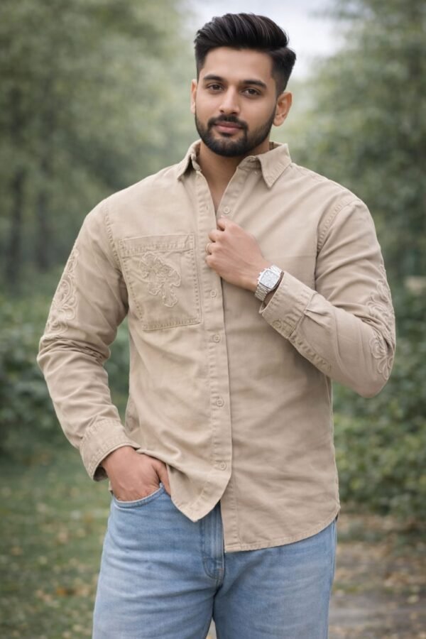 Men’s Premium Embroidered Casual Shirt