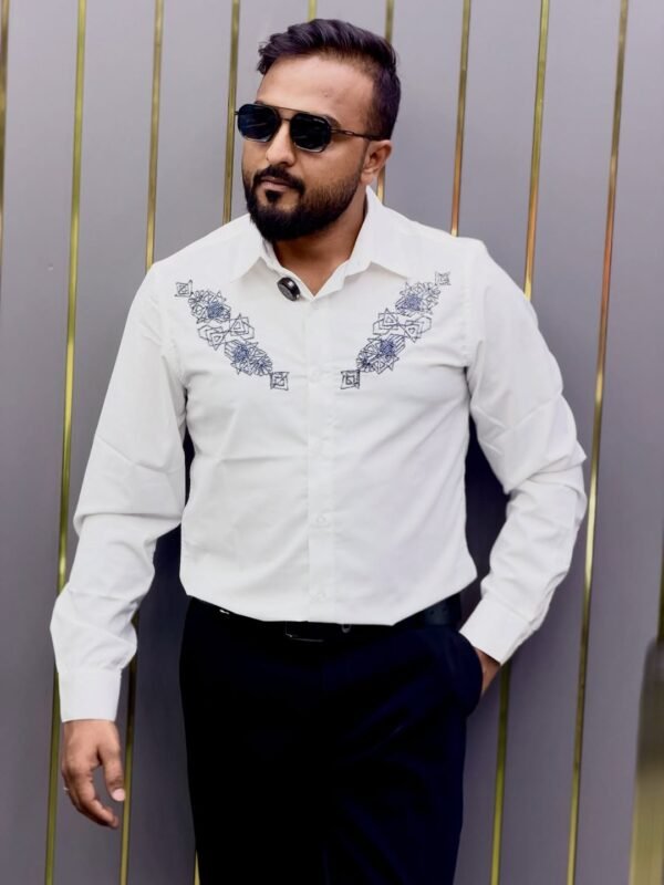 Men’s Designer Embroidery Shirt